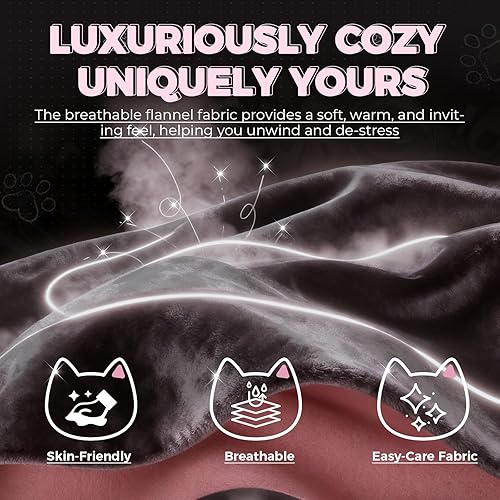 Miniatura 6 de GTPOFFICE Bonita silla de juegos con orejas de gato, silla ergonómica para computadora con reposapiés, soporte lumbar con pata de gato, cómoda silla