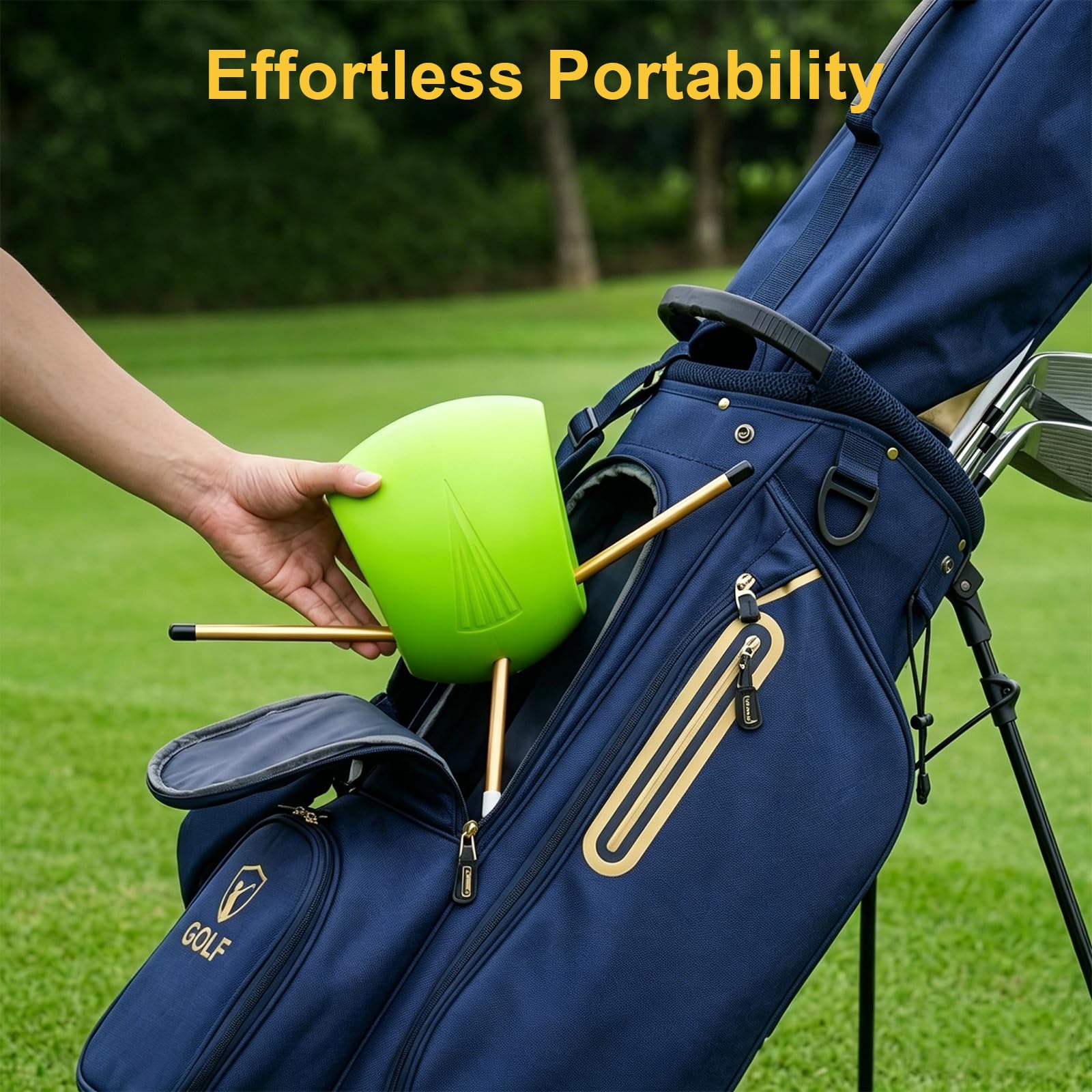 Golf Trainingshilfen, Golf Schwungtrainer Ball, Golf Schwungtrainer, Golf Training Aid, Trainingshilfe für Die Golf-Armhaltung, für Stabile Y-Form, Alle Könnensstufen, Platz, Driving Range