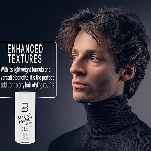 Miniatura 7 de L3 Polvo de peinado de viaje de nivel 3  Pequeño 0.18 oz para viajes  Polvo de aspecto natural para hombre  Muestra de polvo de peinado