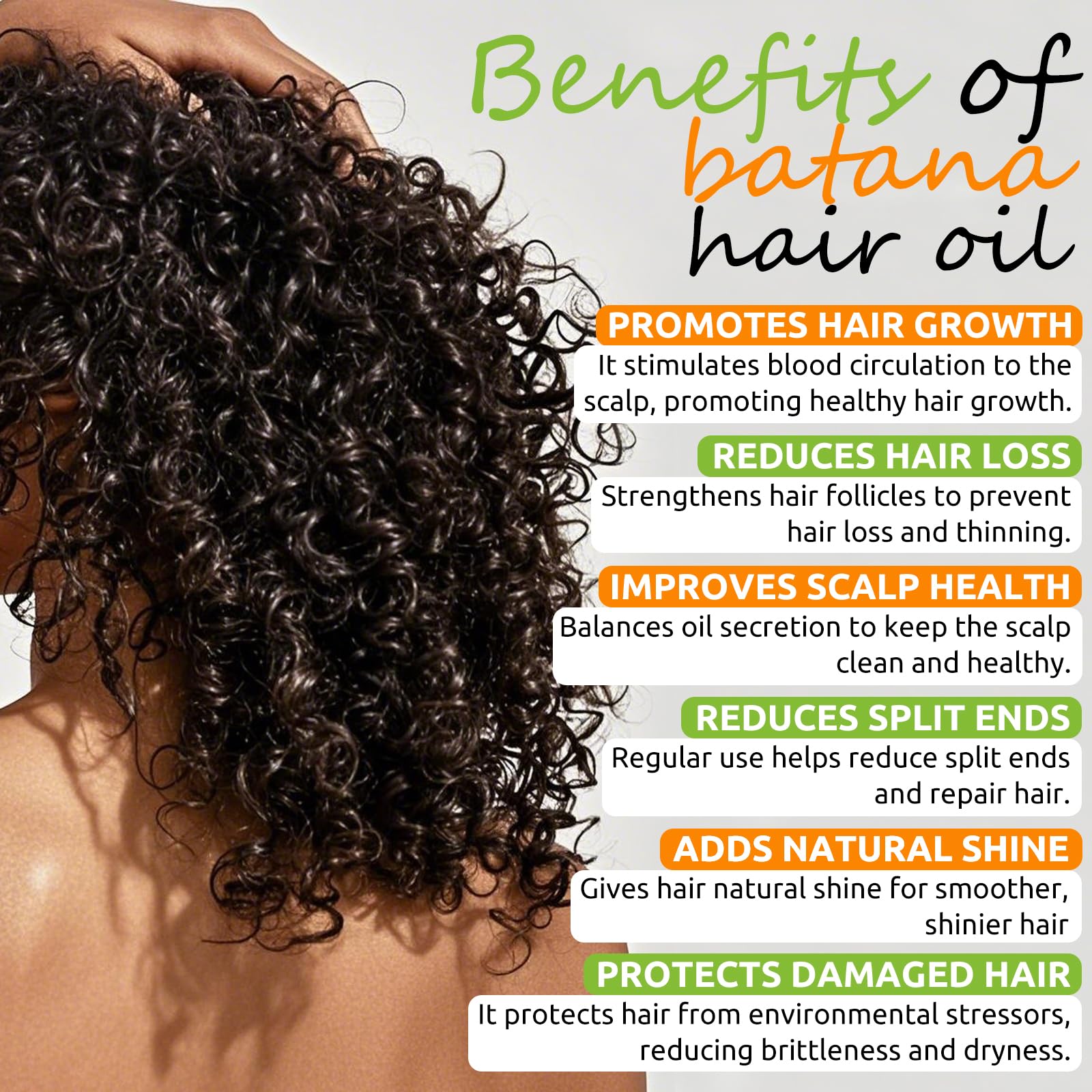 AKBAN Aceite de Batana 100% puro para el crecimiento del cabello con ricino, romero, calabaza, enriquecido con biotina, queratina y vitamina E, aceites de mezcla capilar premium para el crecimiento