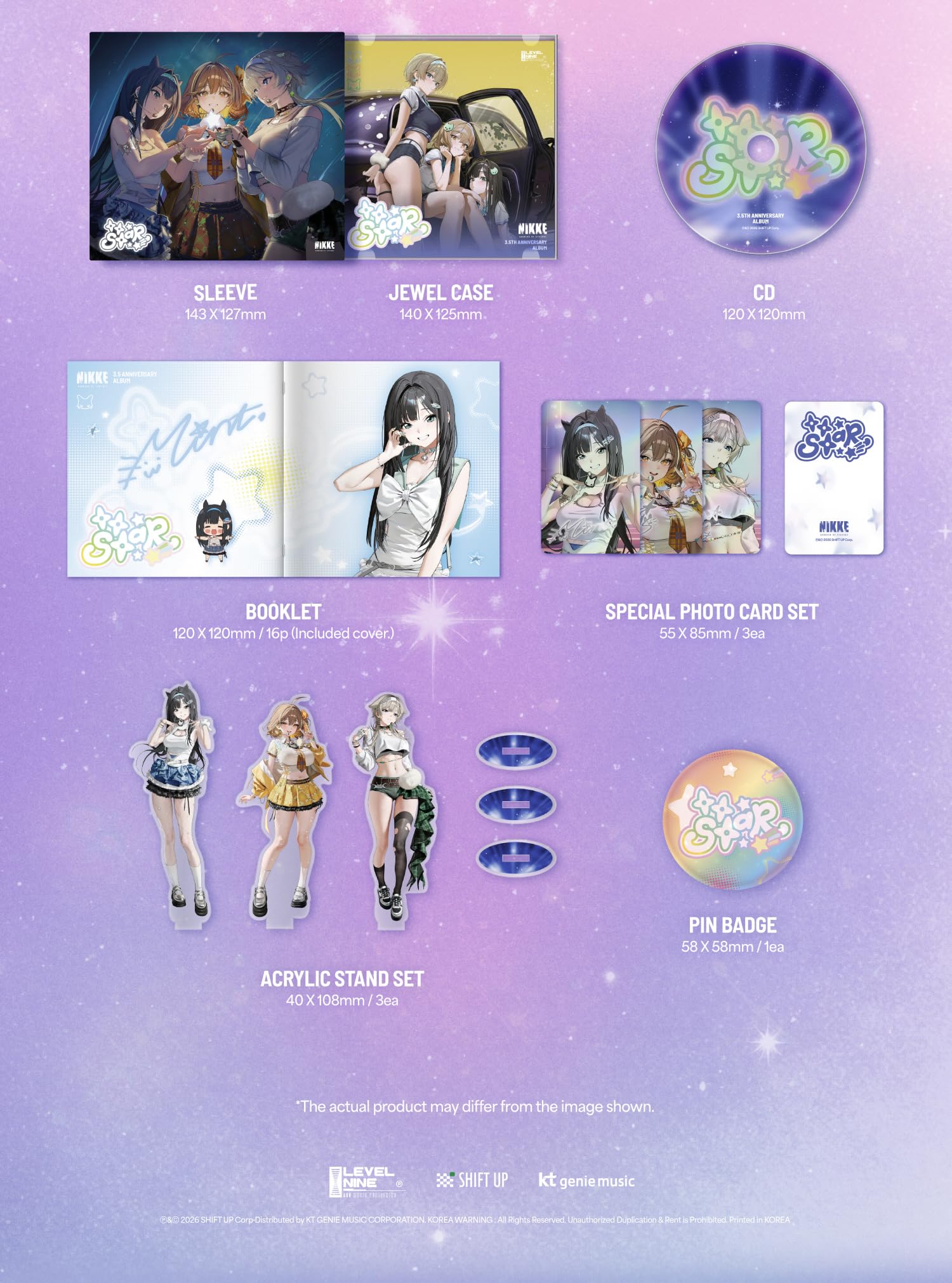 Amazon.com: GODDESS OF VICTORY NIKKE 2026 OST Be My Star 3.5th