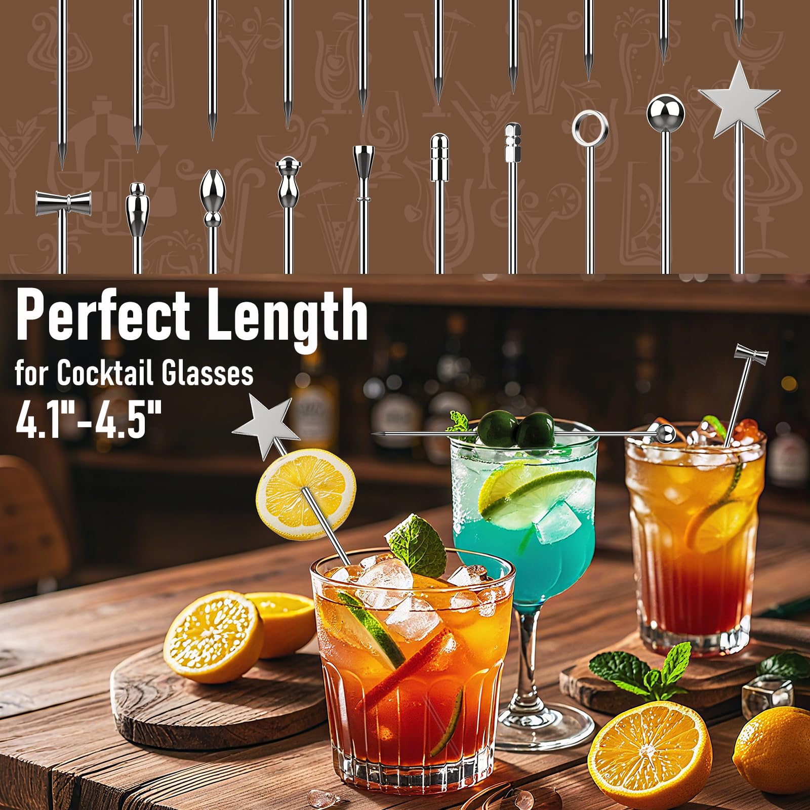 Palillos de cóctel, bar y aperitivos de fiesta