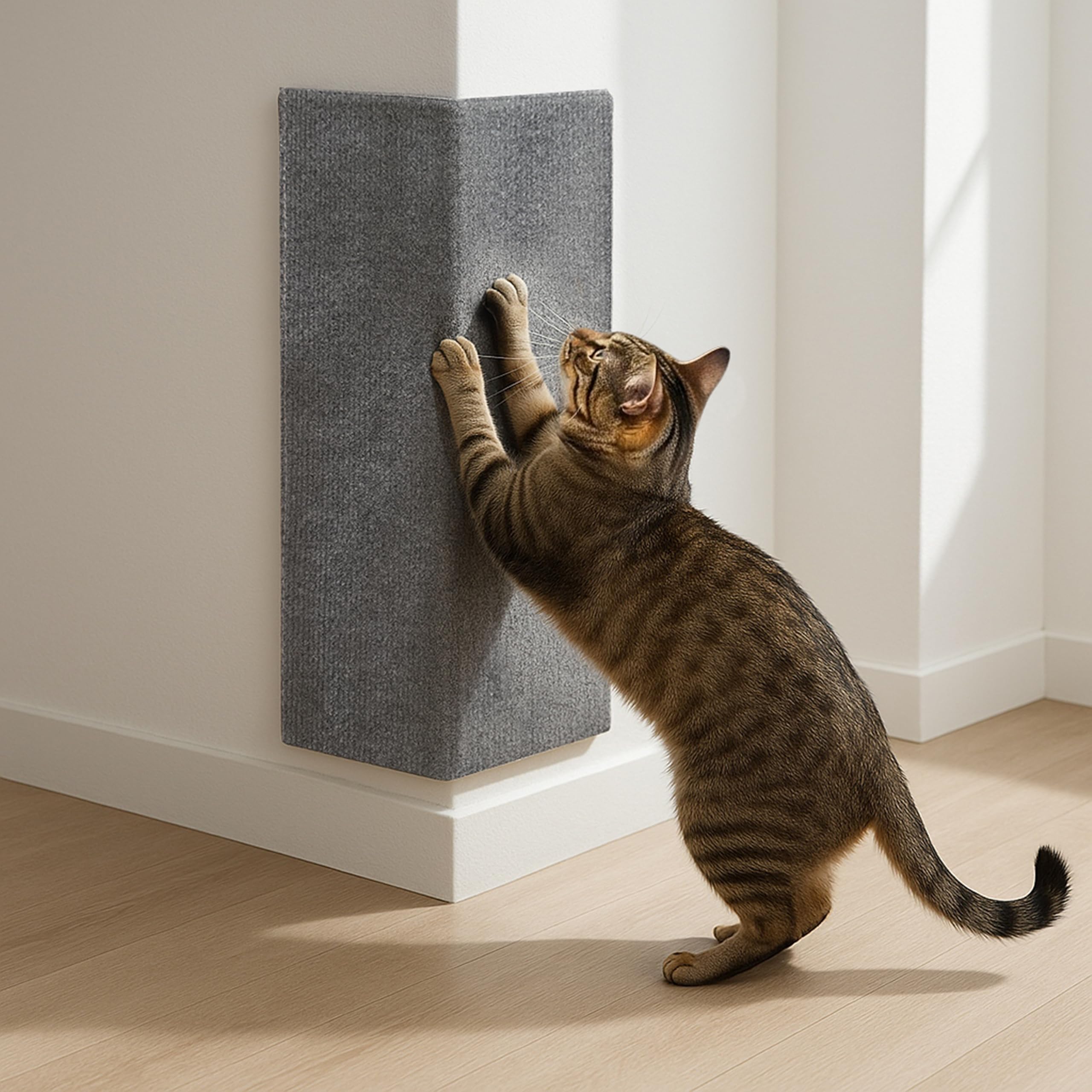 Wall Cat Scratcher & Corner Cat Scratcher – Indoor Scratching Post for Cats – Carpet Scratching Pad – Corner Scratchers for Indoor Cats – Wall Mounted Cat Mat