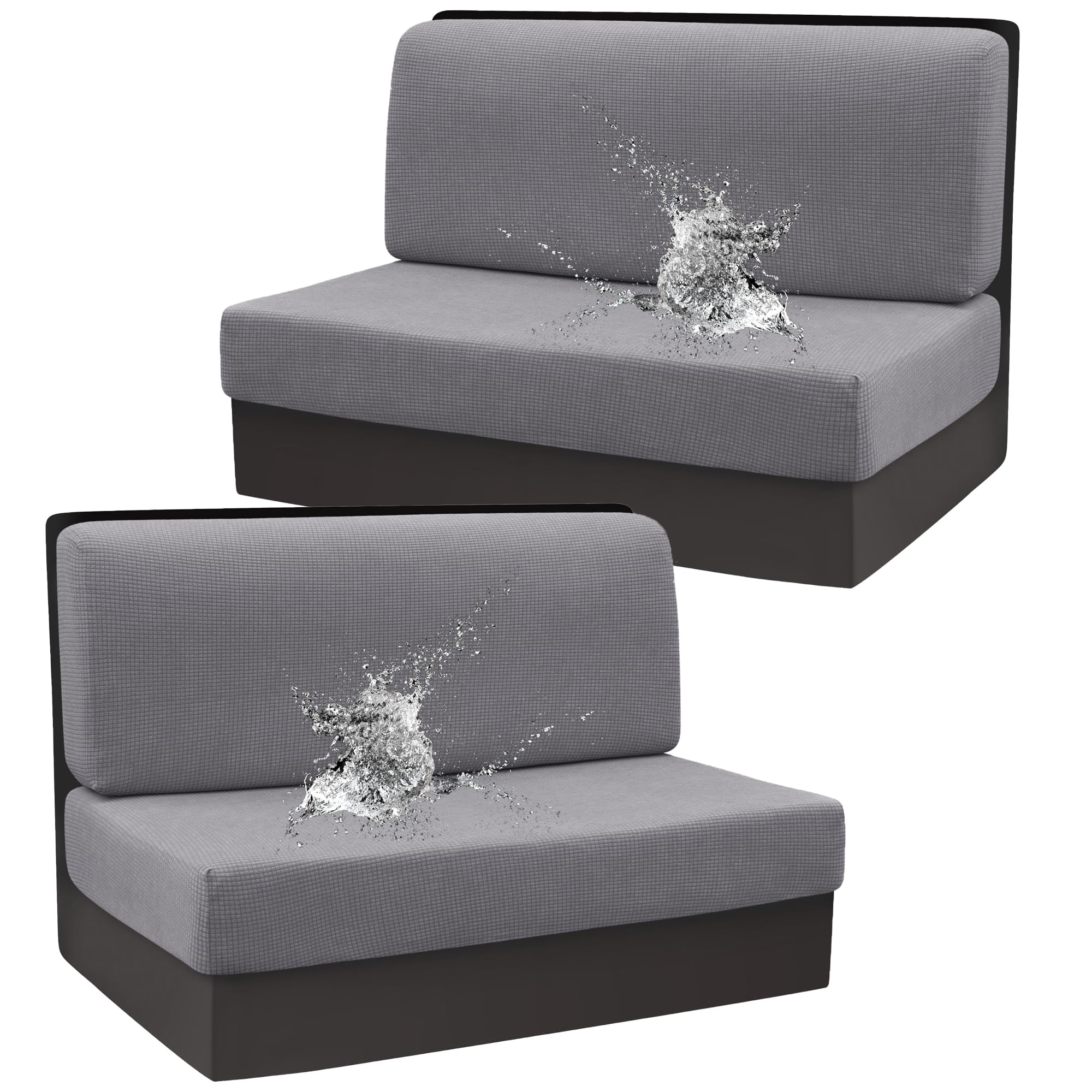 Rosygulls Stretch Rv Dinette Cushion Covers,Rv Dinette Booth Seats with 1 Backrest & 1 Bench Cover,38 in Camper Cushion Slipcover Booth Set,2