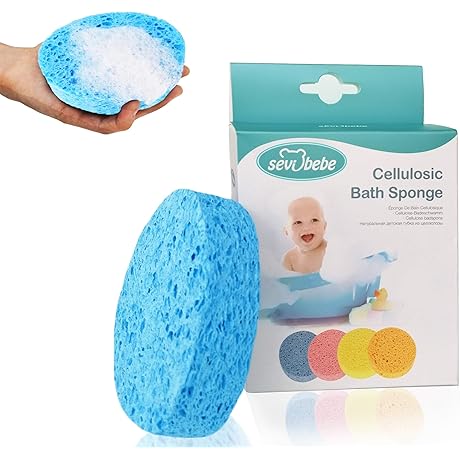 100% All Natural Esponja Para Baño Bebé