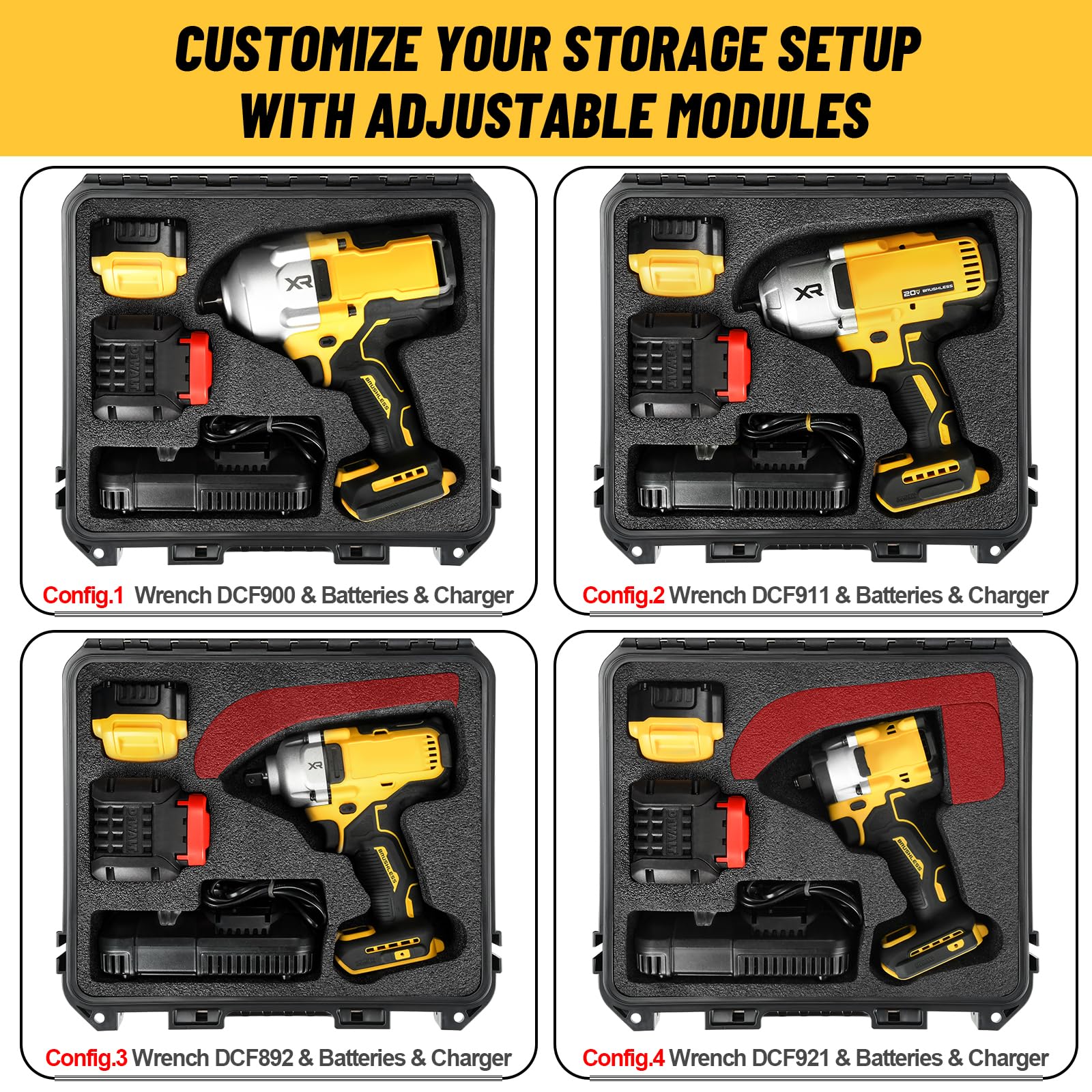 DEWALT 電動インパクトレンチケース2個セット Amazon.co.jp: Dewalt インパクトレンチとトルクレンチ用ケース