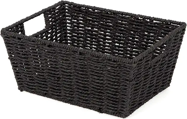 Svart Korg: Compactor Etna Storage Basket med Handtag
