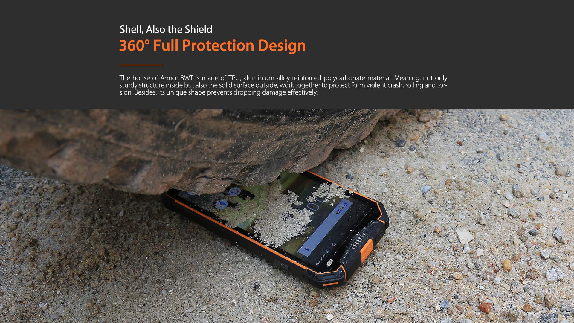 Walkie Talkie Rugged Phone Ulefone Armor 3WT, 5.7'' IP68 Rugged