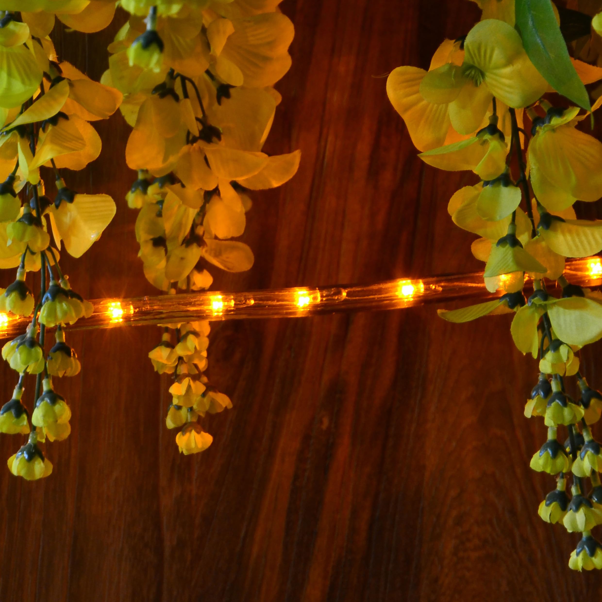 Nipach - Guirnalda de luz (20 m, bajo consumo), color amarillo