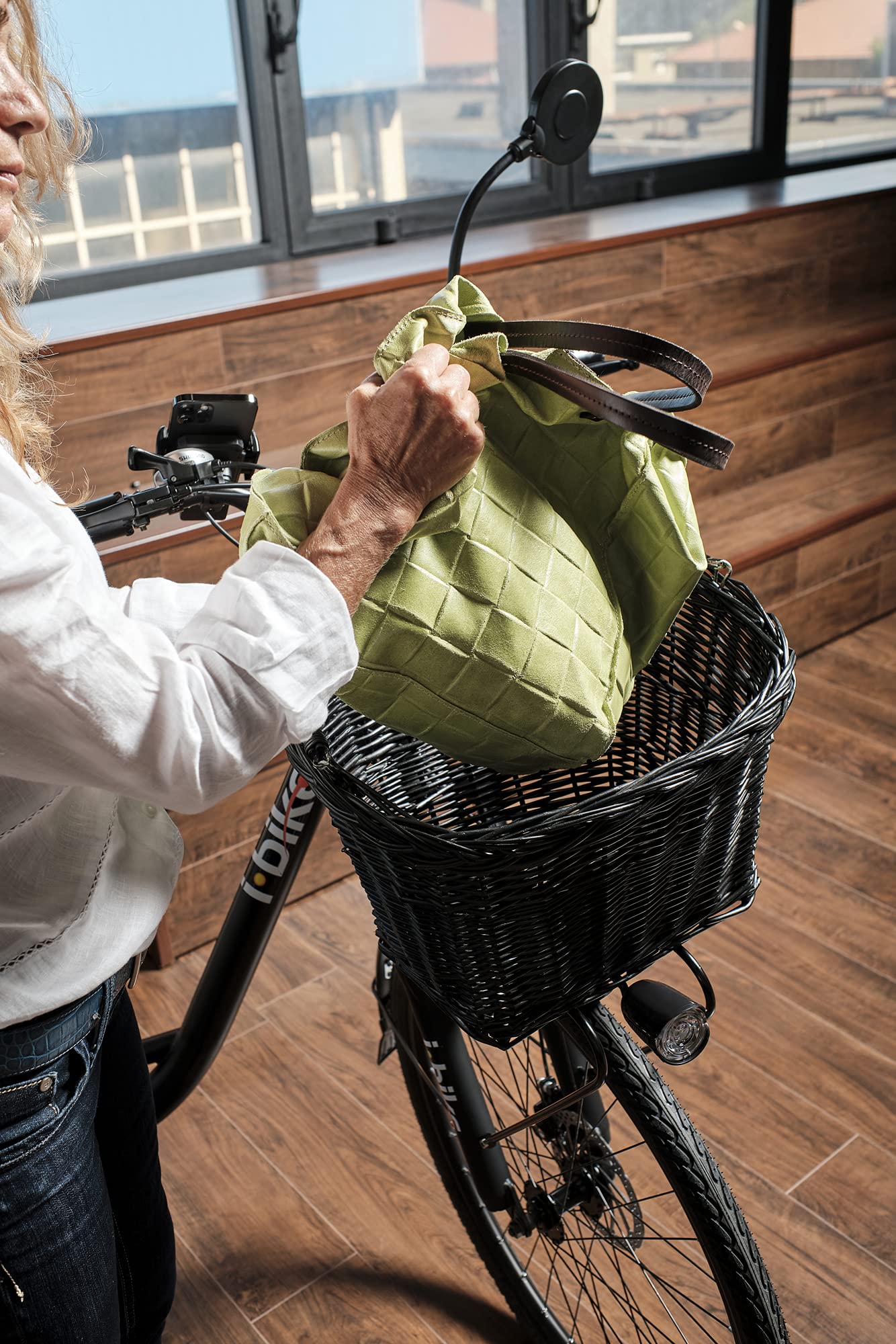 i-Bike CB-8094 Cestino in Vimini