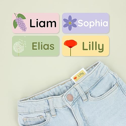 Miniatura 3 de Etiquetas de nombre personalizadas para niños (120)  Etiquetas impermeables y duraderas para niños, etiquetas para suministros escolares,