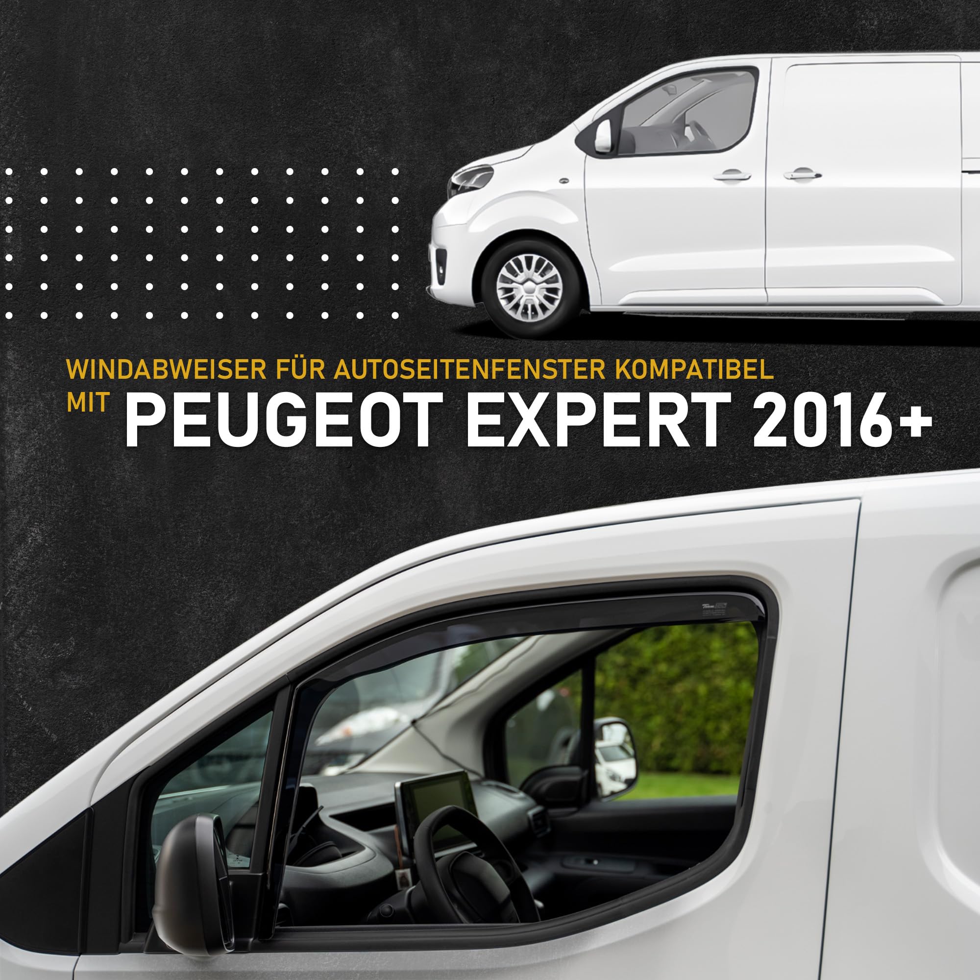 ClimAir Windabweiser Schwarz - Für Peugeot 2008 II Ab 2020