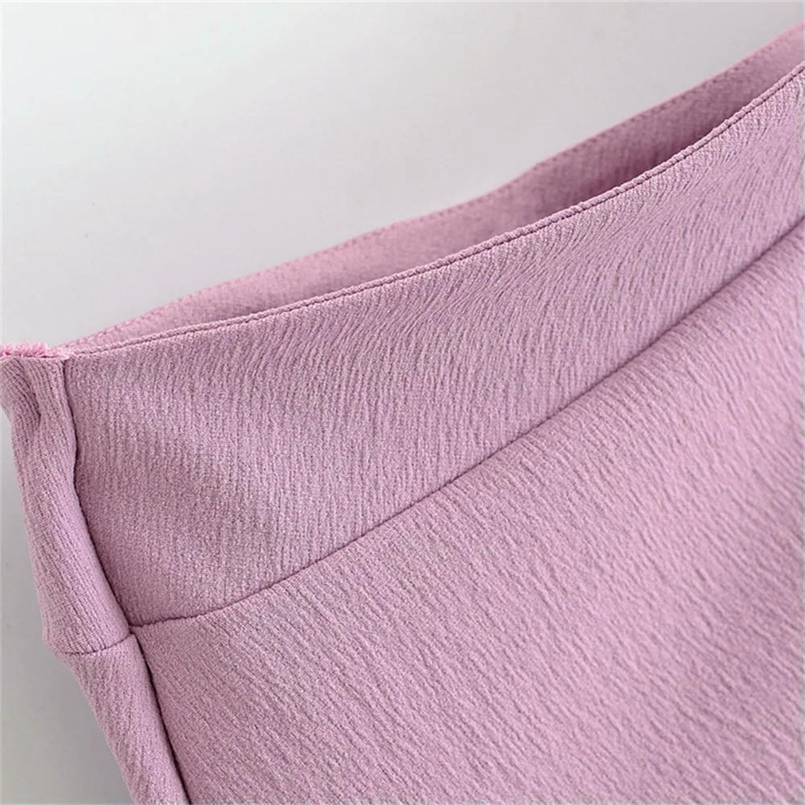 CHENSHI Vestito Donna Elegante Abito Midi Asimmetrico Femminile con Spalline Rugose E Primavera Estate Nuovi Abiti da Casual-Viola Chiaro-XS