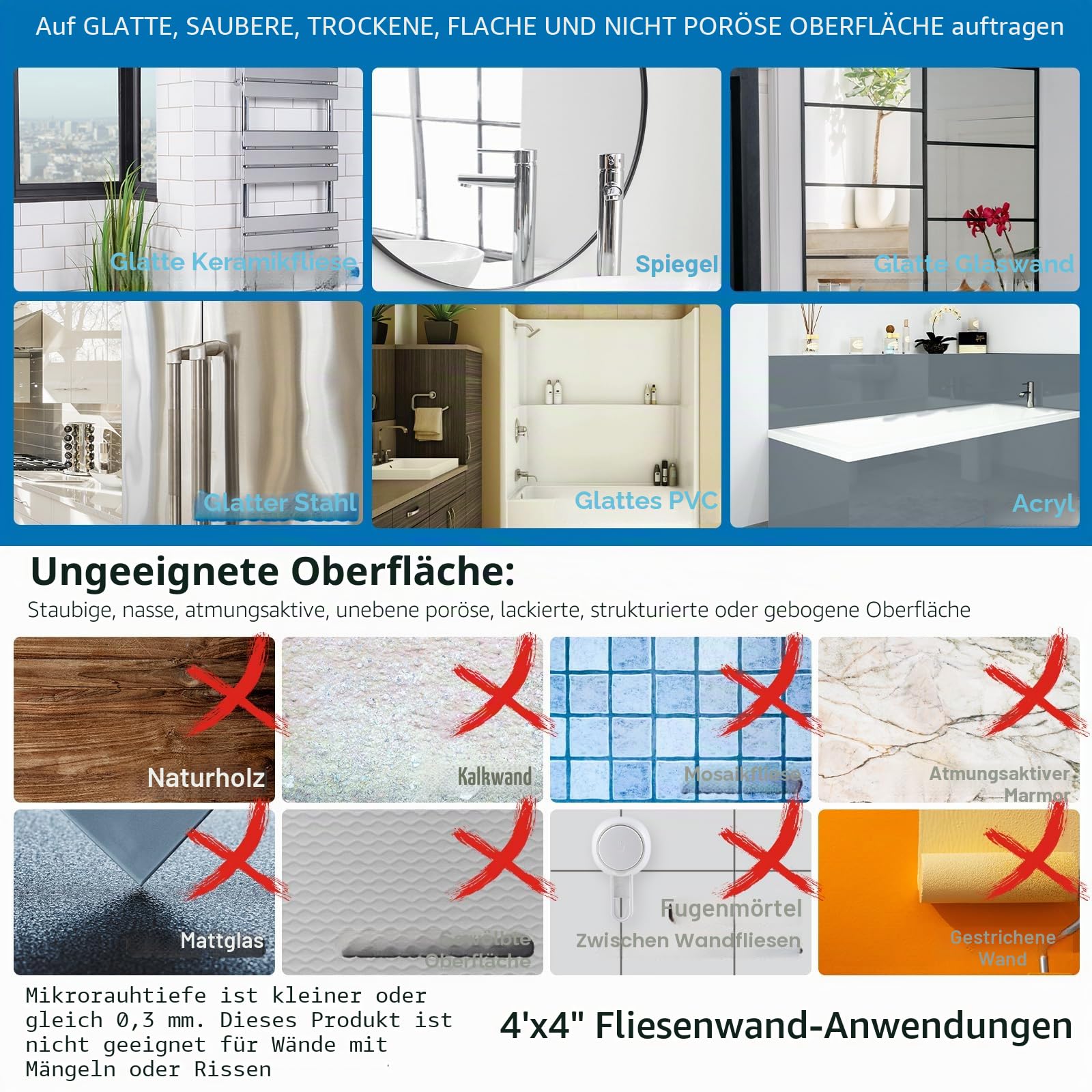 LEVERLOC Dusche Haltegriffe, 43 CM Duschgriff für Badewanne, MAX Halt 110 KG Haltegriff für Senioren, Dusche Griffstangen für ältere Menschen, Wasserdicht, kein Bohren & abnehmbarer Handlauf, Silber