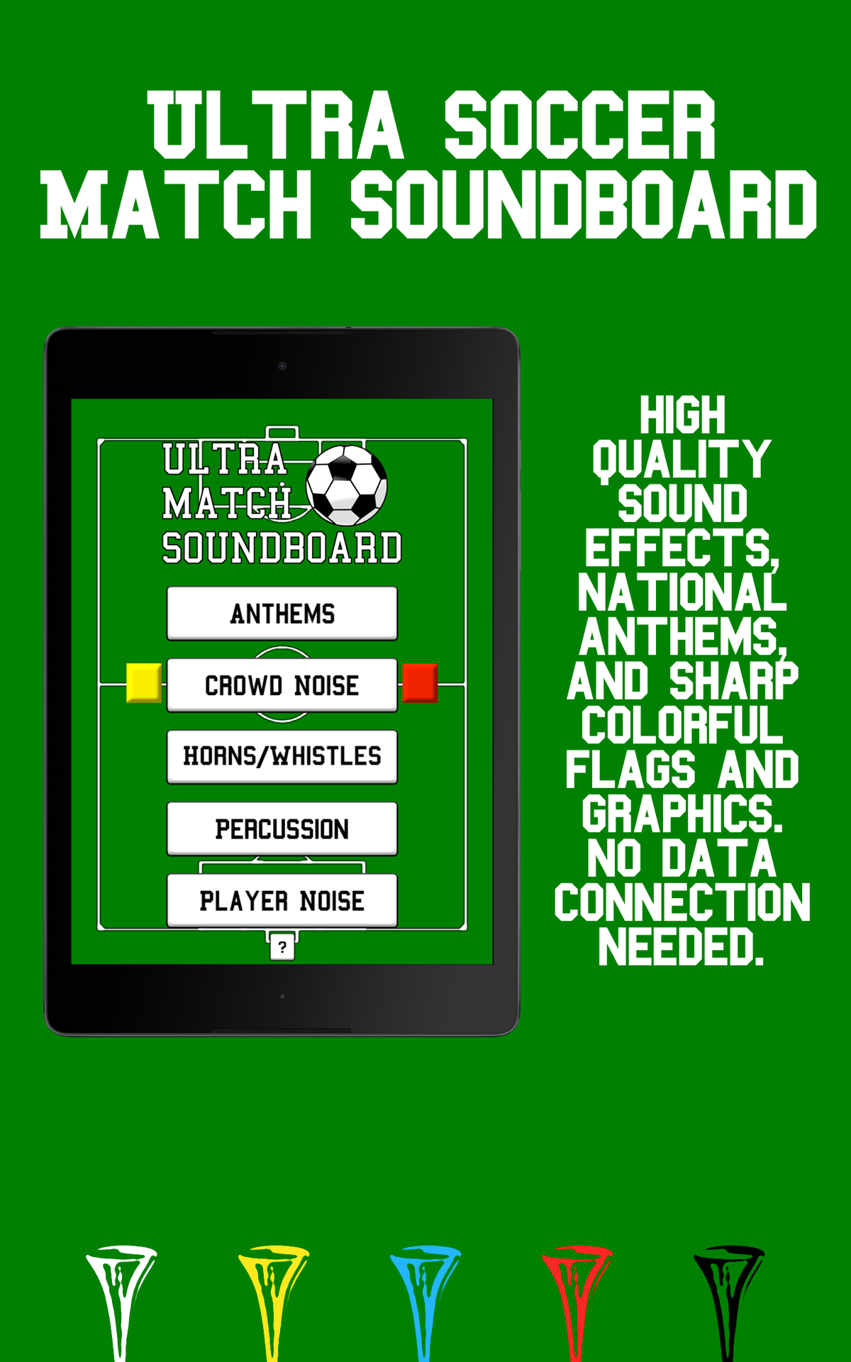 Ultra Soccer Match Soundboard (National Anthems, Flags, Cards, & Sound