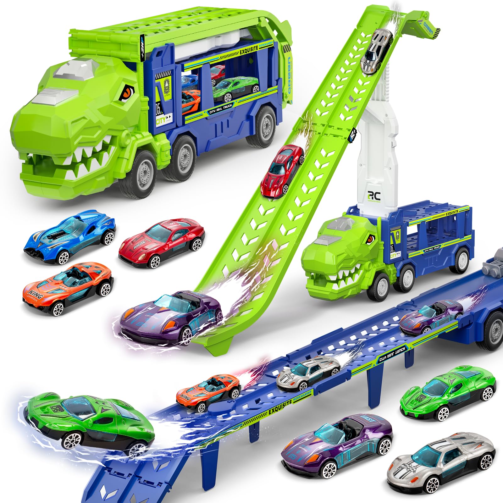 Amazon.com: BainGesk Dinosaur Truck Car Toys for 3, 4, 5, 6 Years