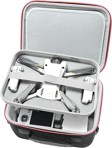 RLSOCO Funda de transporte para DJI Mini 3 Pro - Se adapta al conjunto completo de accesorios: controlador DJI RC o controlador de stock, hélices,