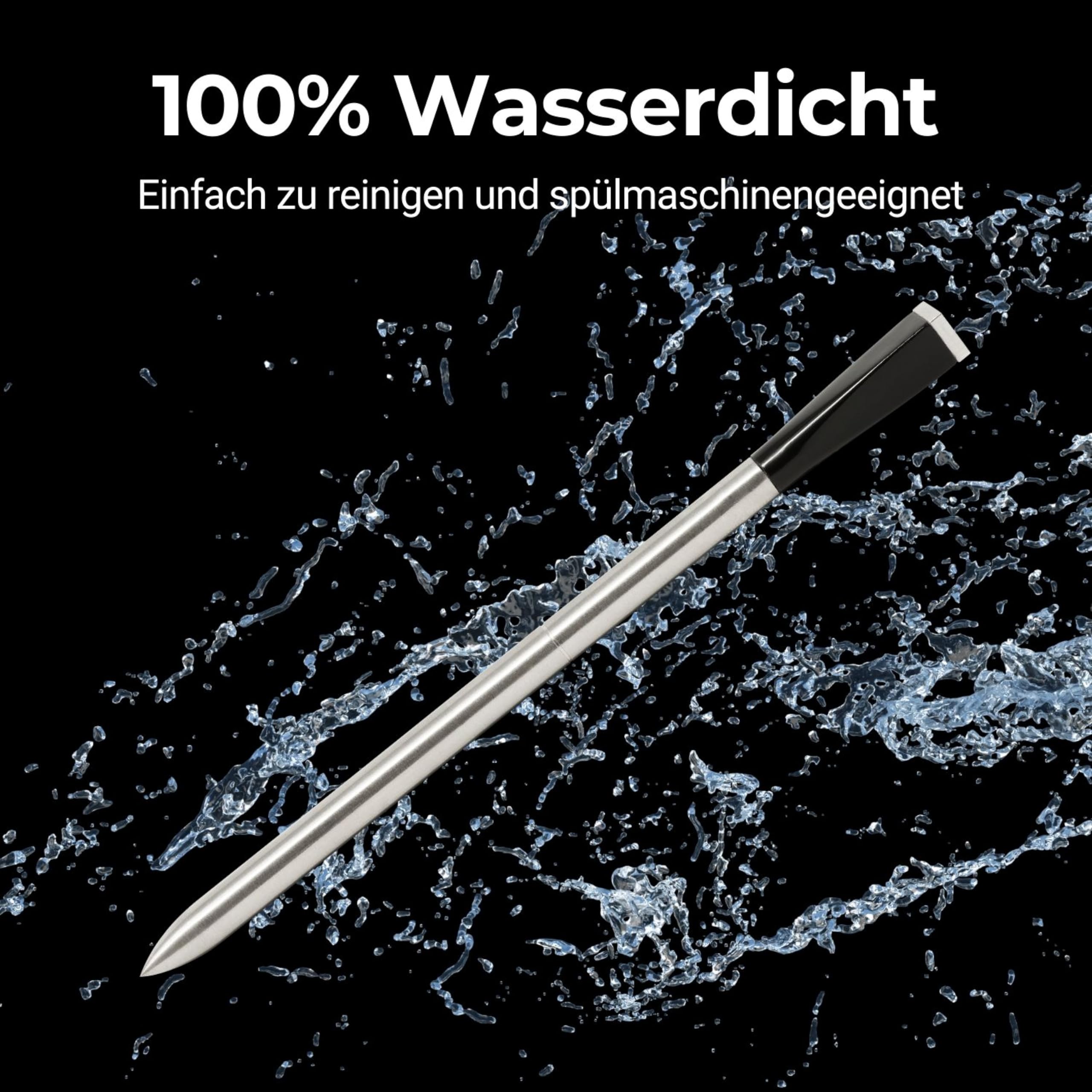 MEATER SE: Das Kabellose, Smarte Fleischthermometer mit Bluetooth | Hohe Reichweite | Misst Kern- und Umgebungstemperatur | BBQ, Ofen, Grill, Küche, Smoker, Rotisserie, mit schwarzem Ladegerät