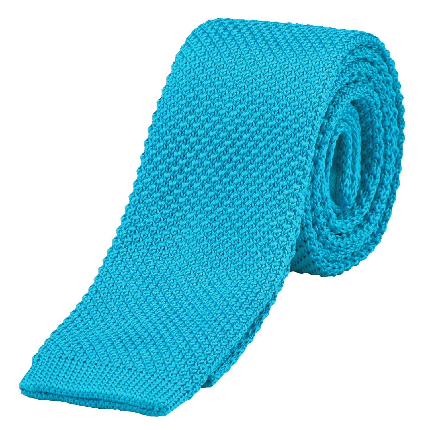 Dondon Men's Turquoise Knit Knitted Tie Slim