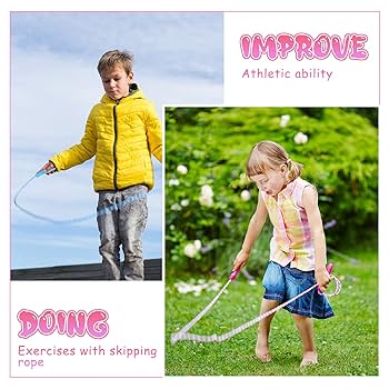 Jump Ropes For Kids 12 Pcs Jump Rope For Kids Adjustable Cotton Skipping Rope 7ft Jumping Rope With Wooden Handle For Children Students Boys Girls Toddler Fitness Outdoor Exercise Workout Fun Activity