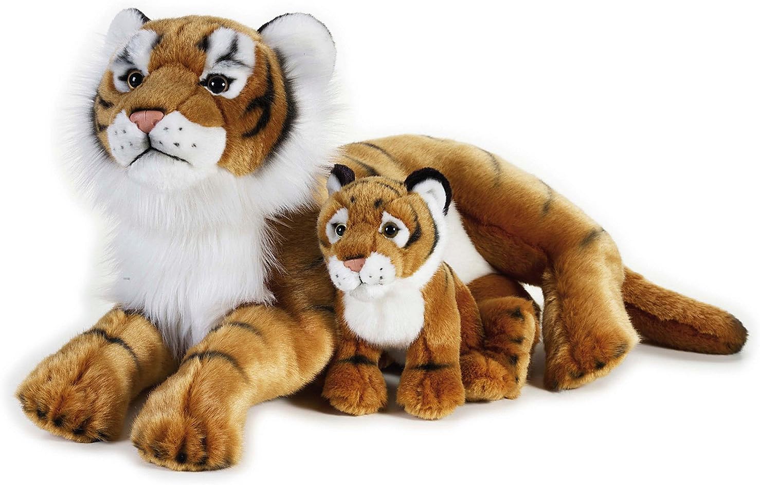 venturelli 770763 plush tiger with baby (ngs)