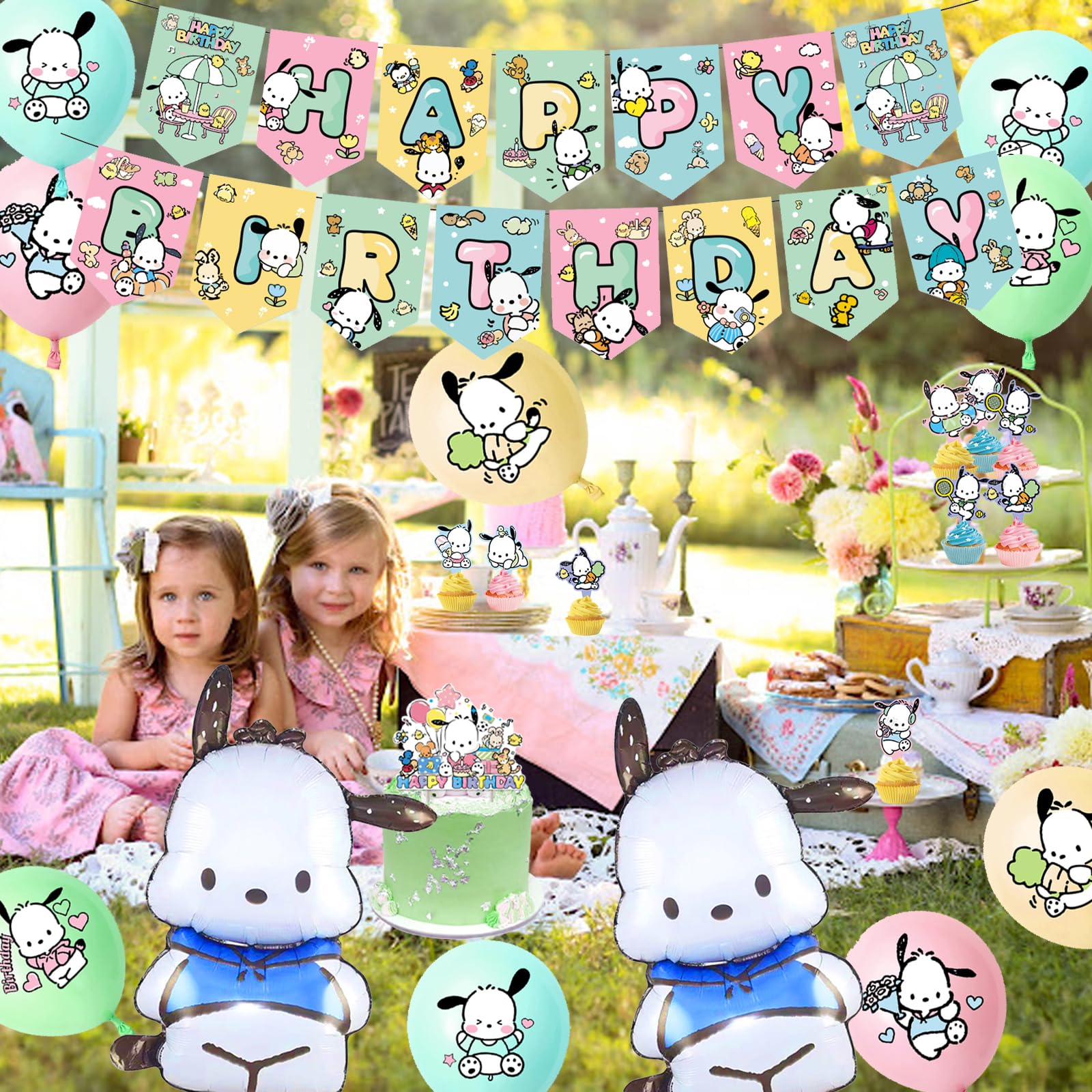 Amazon.co.jp: AddBanCha ポチャッコ 誕生日 飾り付けバルーン 風船