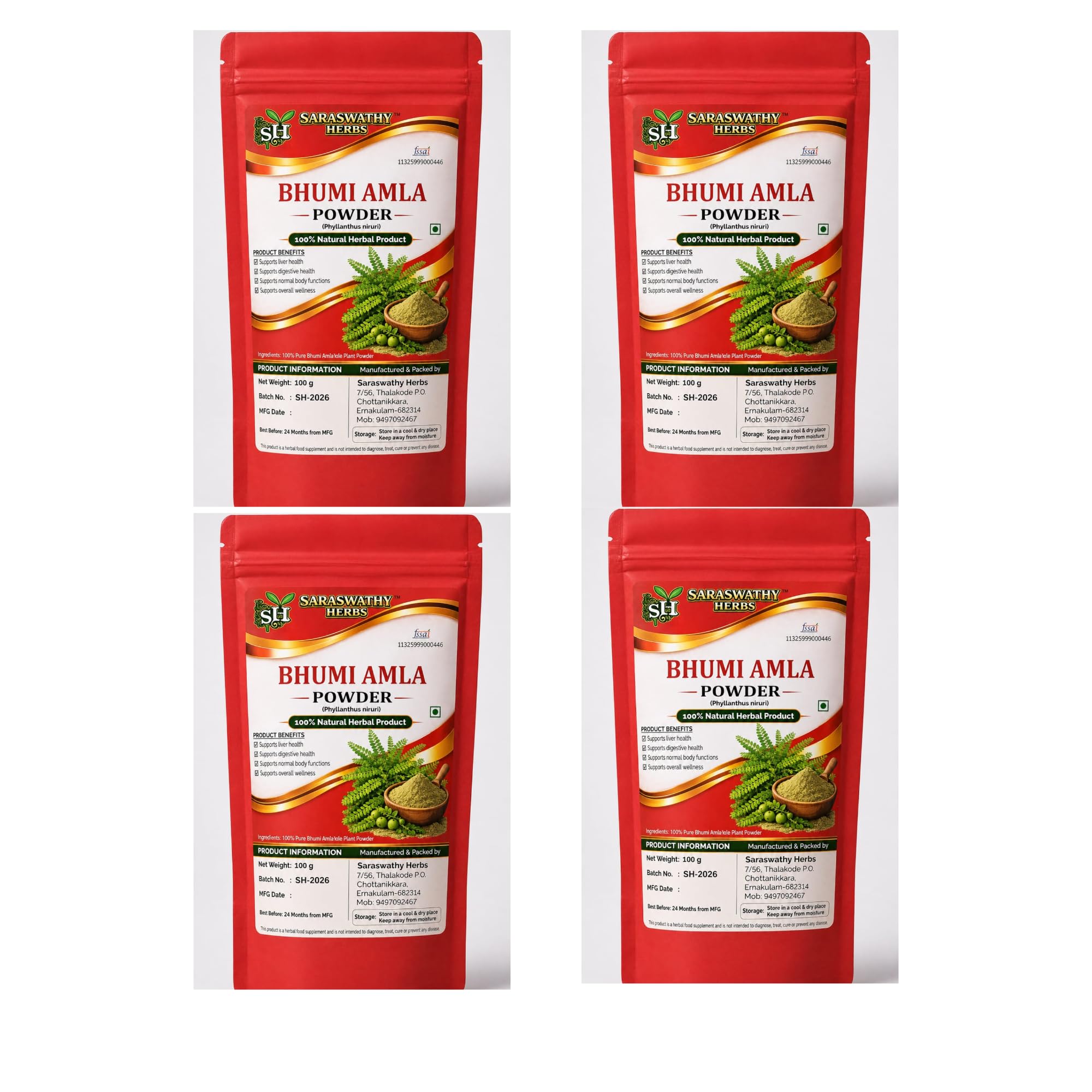 Bhumi Amla Powder, Phyllanthus niruri, 100% Natural, 100 g — Amazon image 8