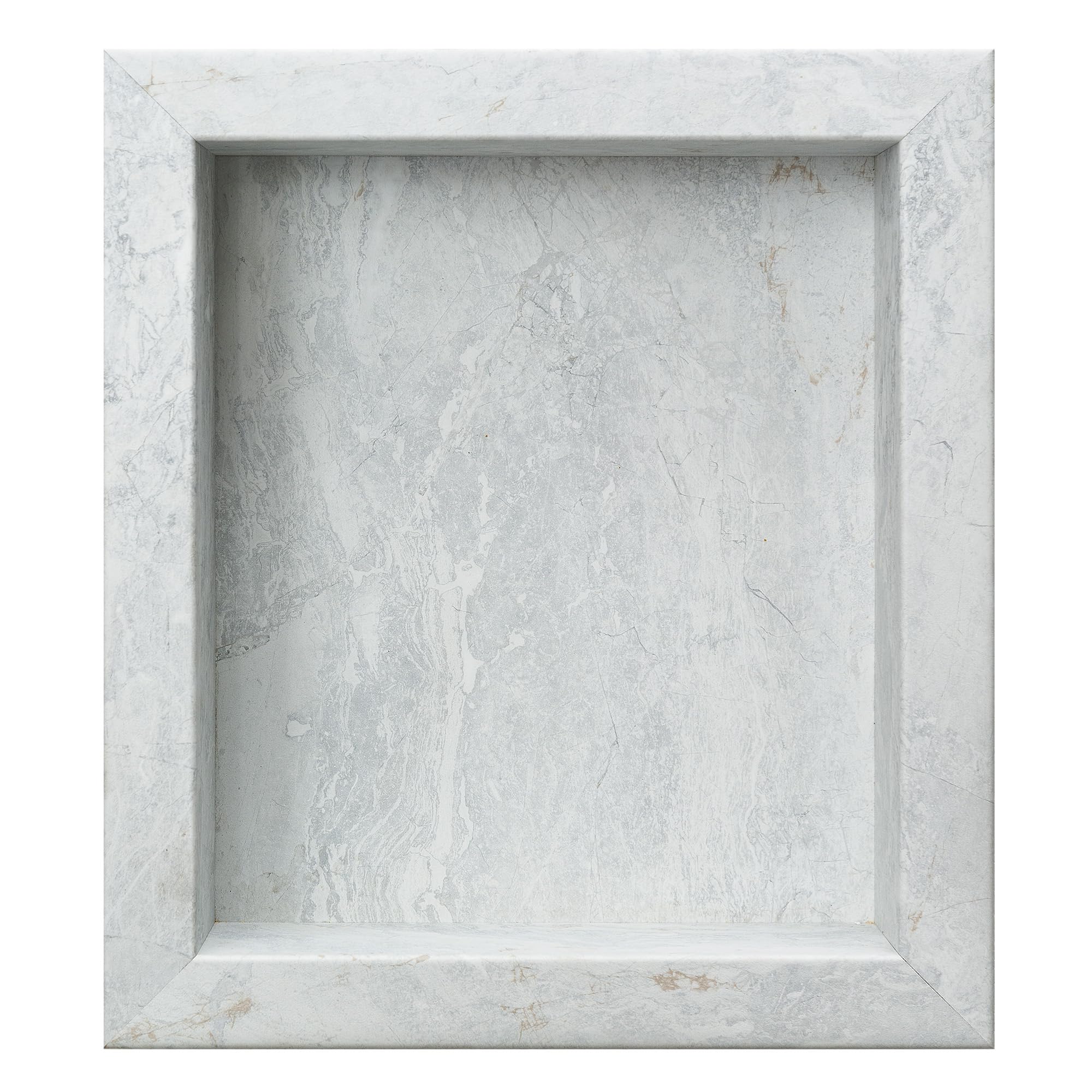 Palisade 17.5 in. x 15.5 in. Vinyl Waterproof Shower Niche Insert in Polar Frost