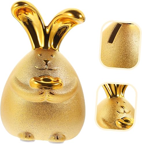 Miniatura 5 de Totority 5pcs Rabbit Piggy Bank Bunny Coin Container Chinese Feng Shui Decoration Girl Piggy Banks for Kids Rabbits Saving Money Banks Fengshui