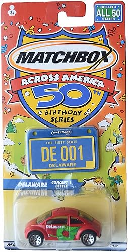Miniatura 1 de Matchbox VW Concept 1 Beetle, serie de cumpleaños número 50 en todo Estados Unidos Delaware