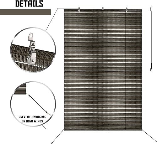 Miniatura 7 de TANG Sunshades Depot - Cortina de rodillo para exterior