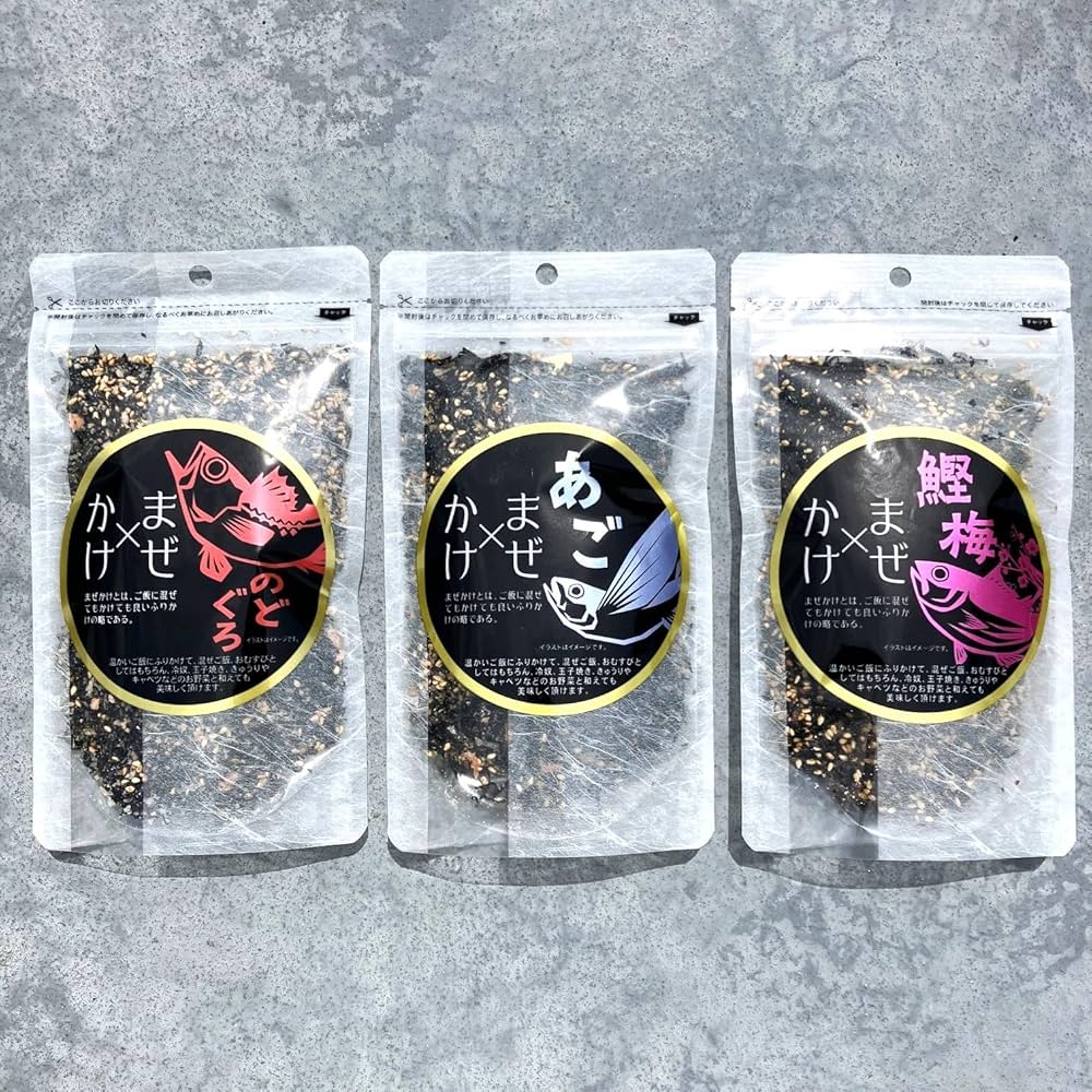 Amazon.co.jp: 三幸産業 まぜ×かけ まぜかけ 3種類セット のどぐろ