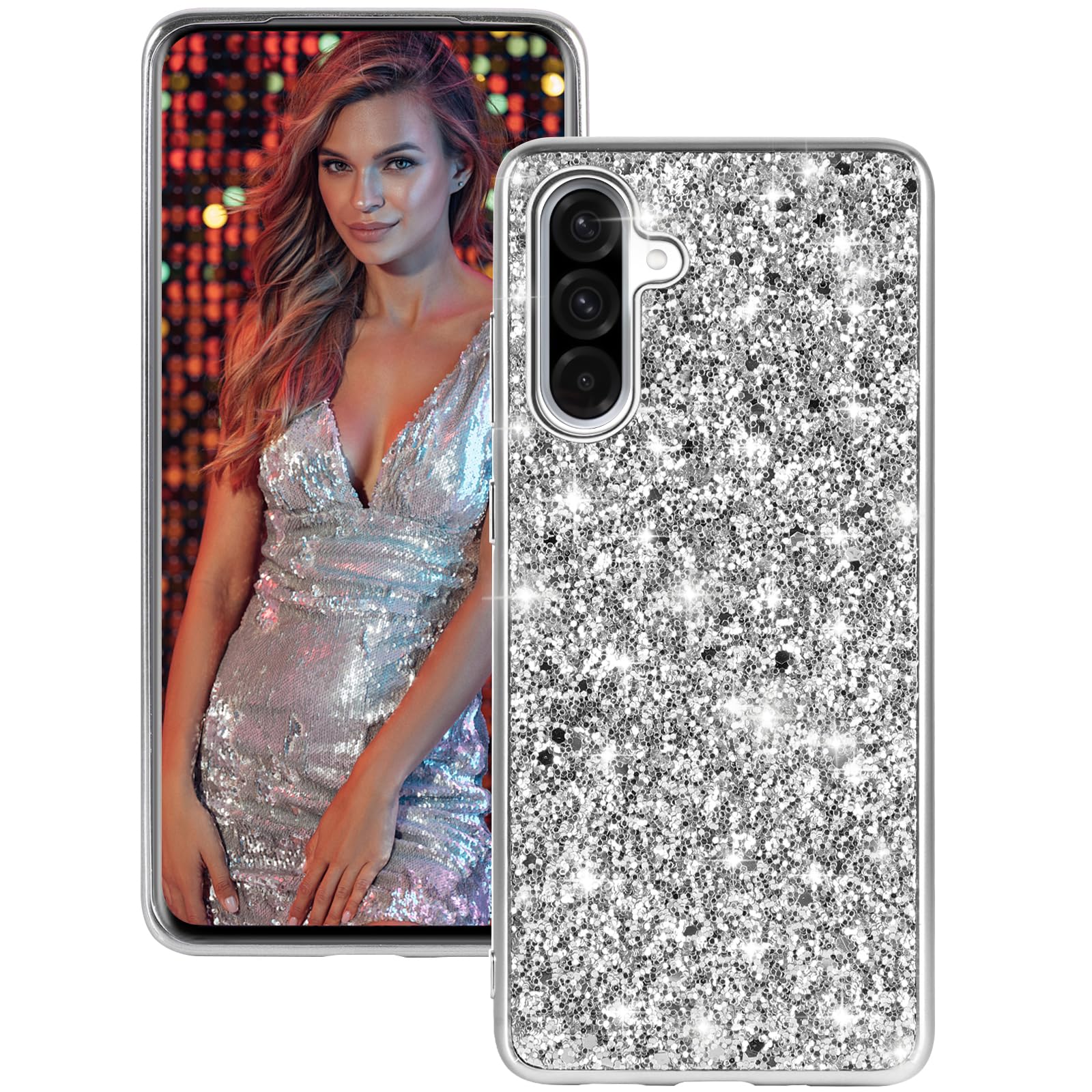Coque Samsung A56 5G silicone argent finition mate luxe - 8