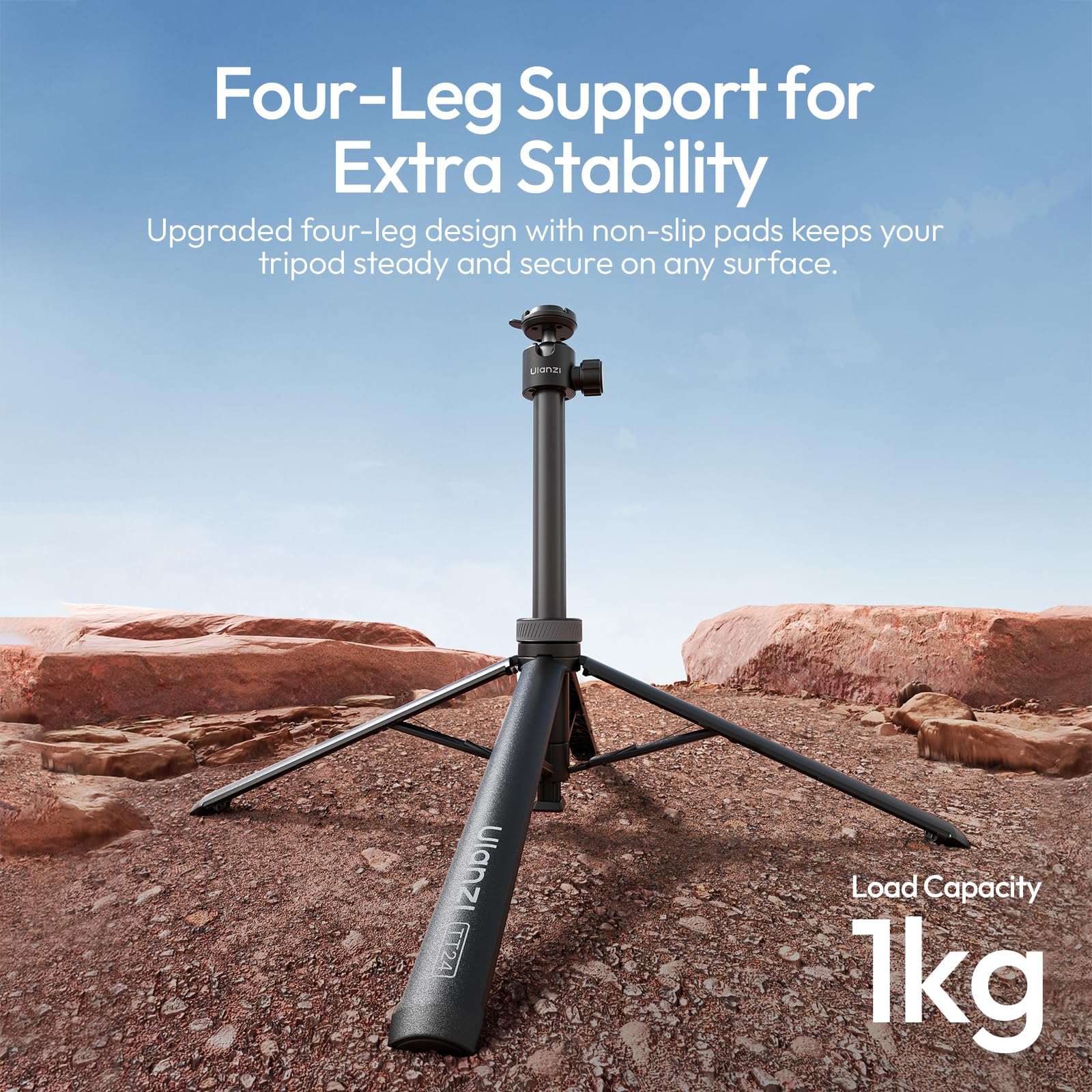 Ulanzi TT24 Selfie Stick Stativ, Cka Schnellverschluss Selfie Stick für DJI Pocket 3 4/DJI Osmo Action 5 4, Action Kamera Stativ für Gopro/Insta360 X5/X4/X3/Ace Pro/ONE X2, Action Kamera Zubehör