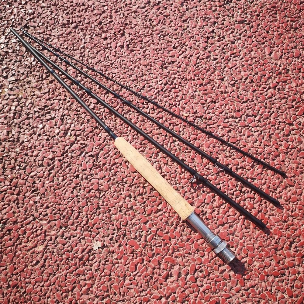 Wędka, Ultra-Light 4-Section Flying Fishing Rod with Carbon Core, Portable Sprzęt wędkarski