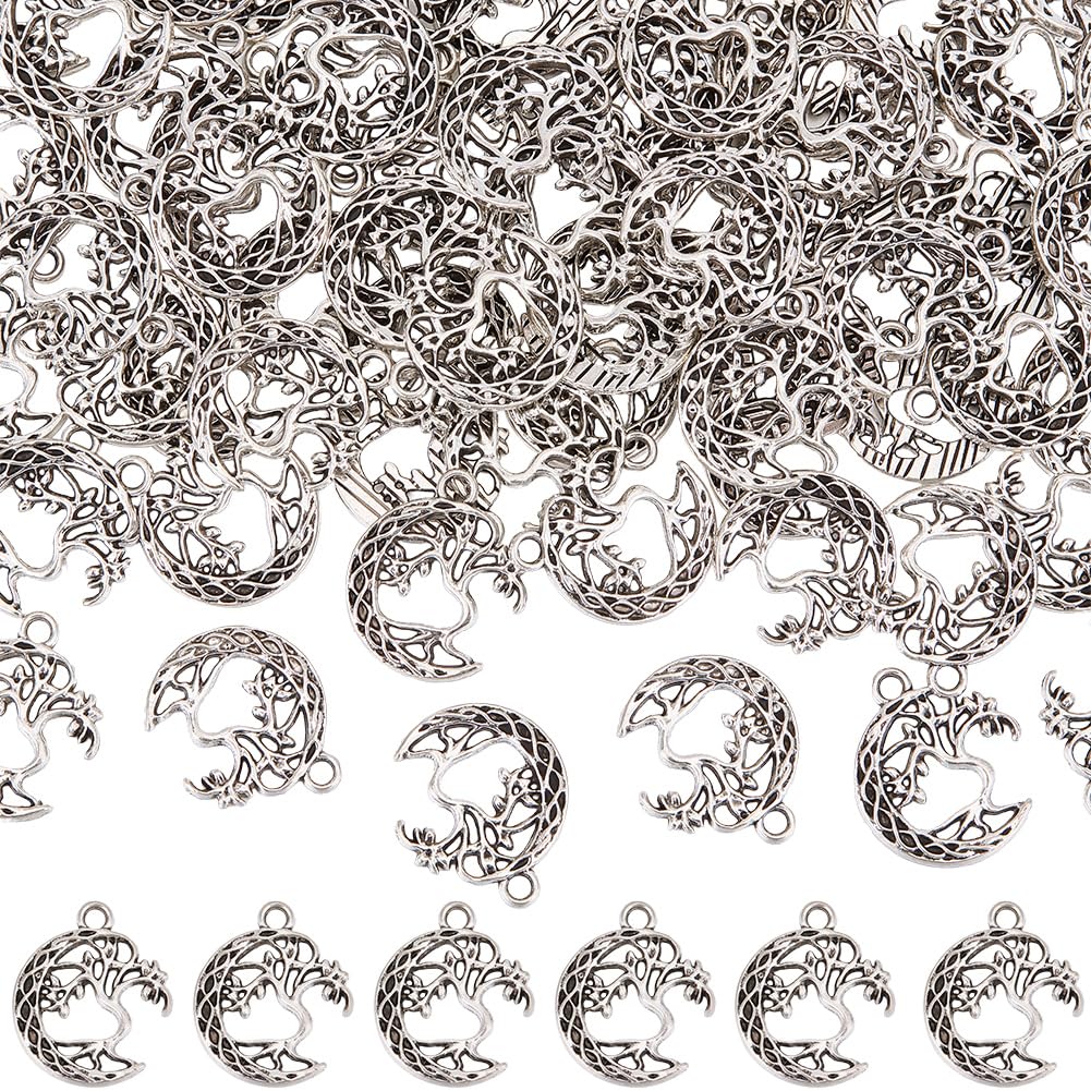 Breloques lune arbre de vie légères pour créer sans casser vos fils de bijoux