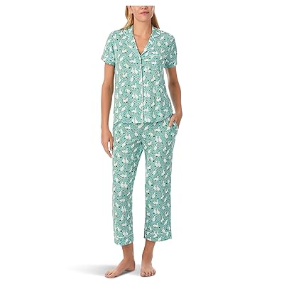 Kate Spade New York Short Sleeve Modal Jersey Cropped Pj Set Women