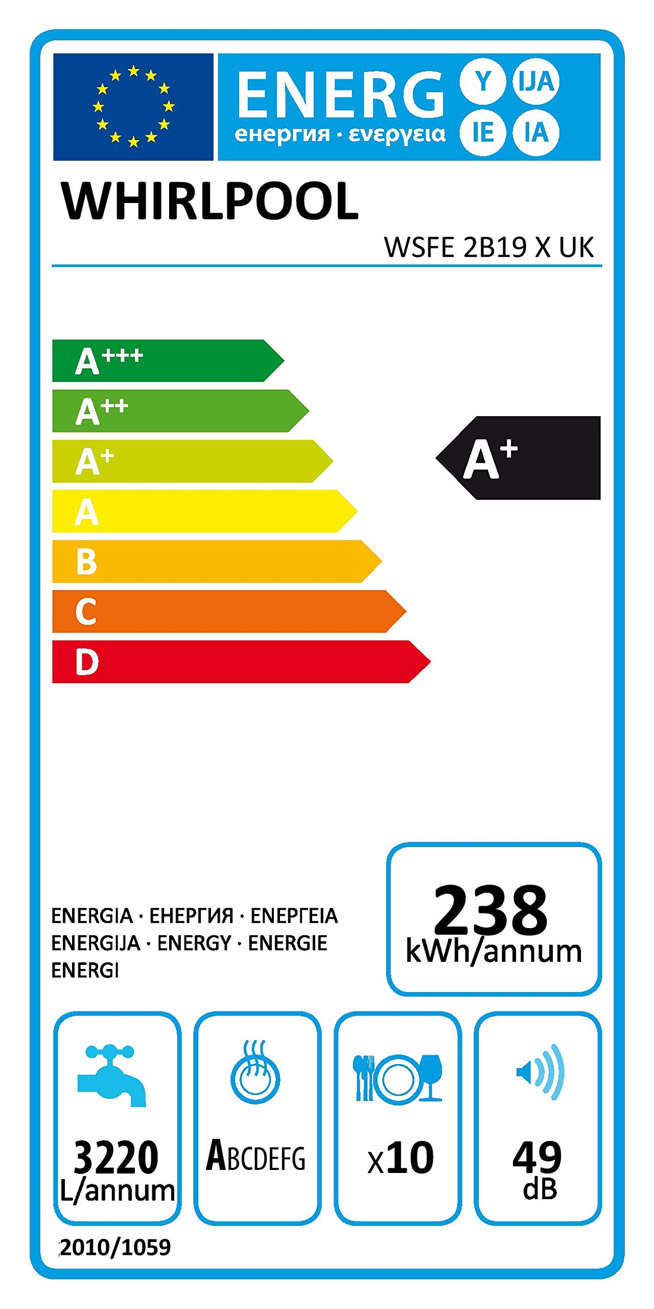 Smeg DI4522 Fully Integrated Slimline Dishwasher Black Control Panel