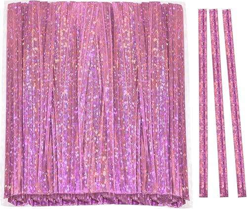 Mini Skater Lazos metálicos de 4 pulgadas para embalaje, panadería, pasteles, paletas, dulces, galletas, regalo, bolsas de celofán, suministros de disponible en Yaxa Colombia