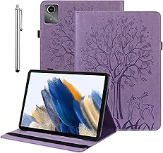 BOLELAW Hülle für Lenovo Tab M11 (TB330FU/TB330XU) 11 Zoll 2024 mit Stift und Stifthalter, Kartenschlitz Standfunktion Flip Fashion Schutzhülle für Lenovo Tab M11 Tablet Hülle, Lila