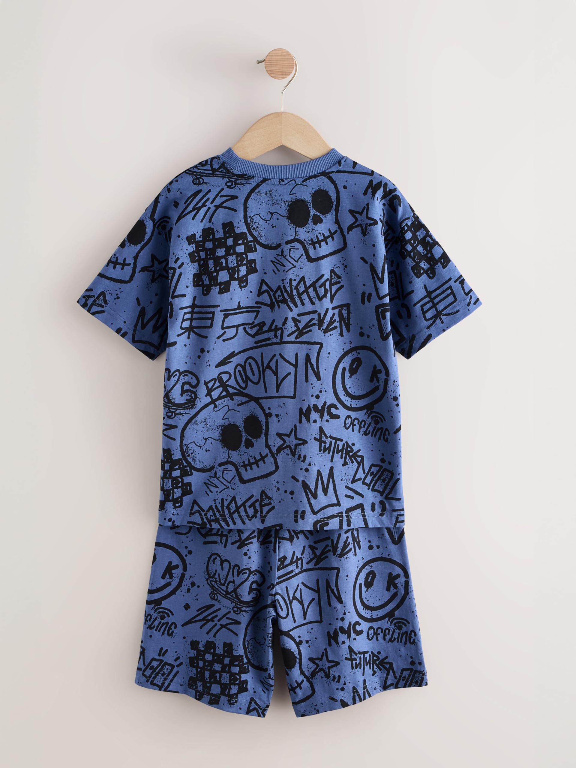 NEXT Garçon Pyjama Short 100% Coton, Lot de 3