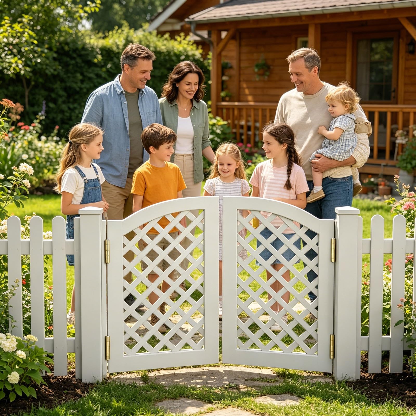 Swinging Half Doors for Doorway, Wood Saloon Swinging Doors with Hinges, Auto-Close Design, 2-Panel Swing Doors for Kitchen, Cafe, Bar, Porch, Hallway & Entrance(A,56x35.4in(W x H))