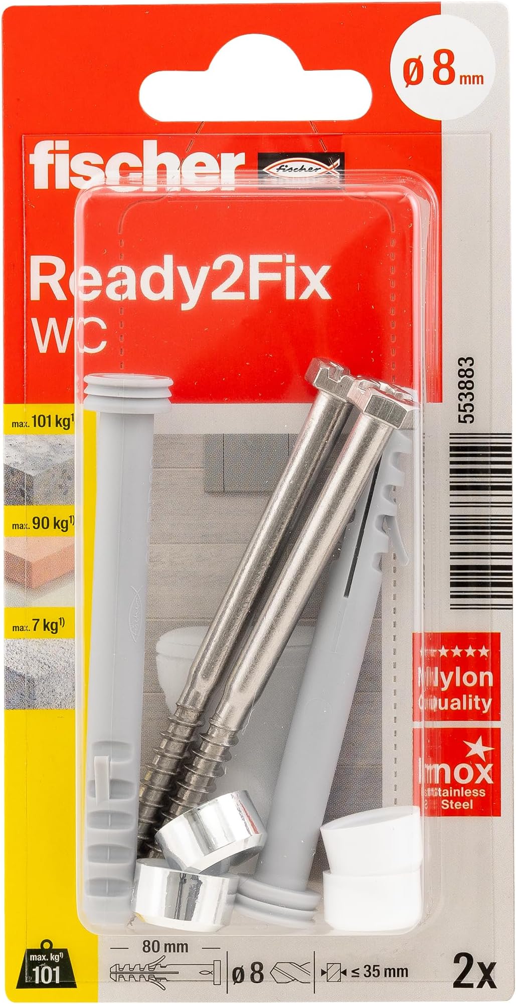 4er-Set Twinline WC-Schubstangen | ABS, 135x7 Mm, Weiß – Ersatz Für Betätigungsplatten 240.074.00.1