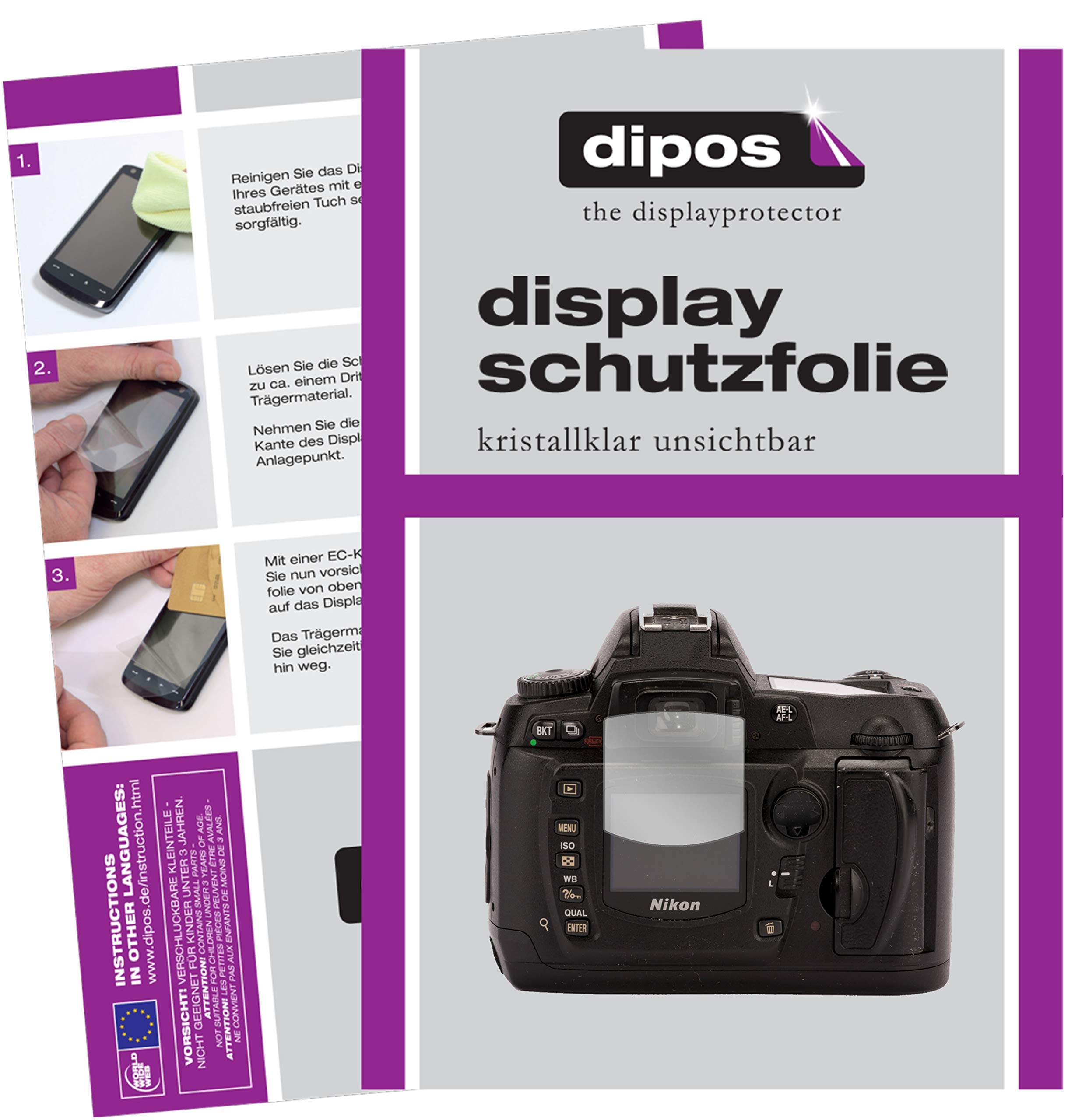 6x Pellicola per Nikon D3500 Protettiva Protezione Schermo