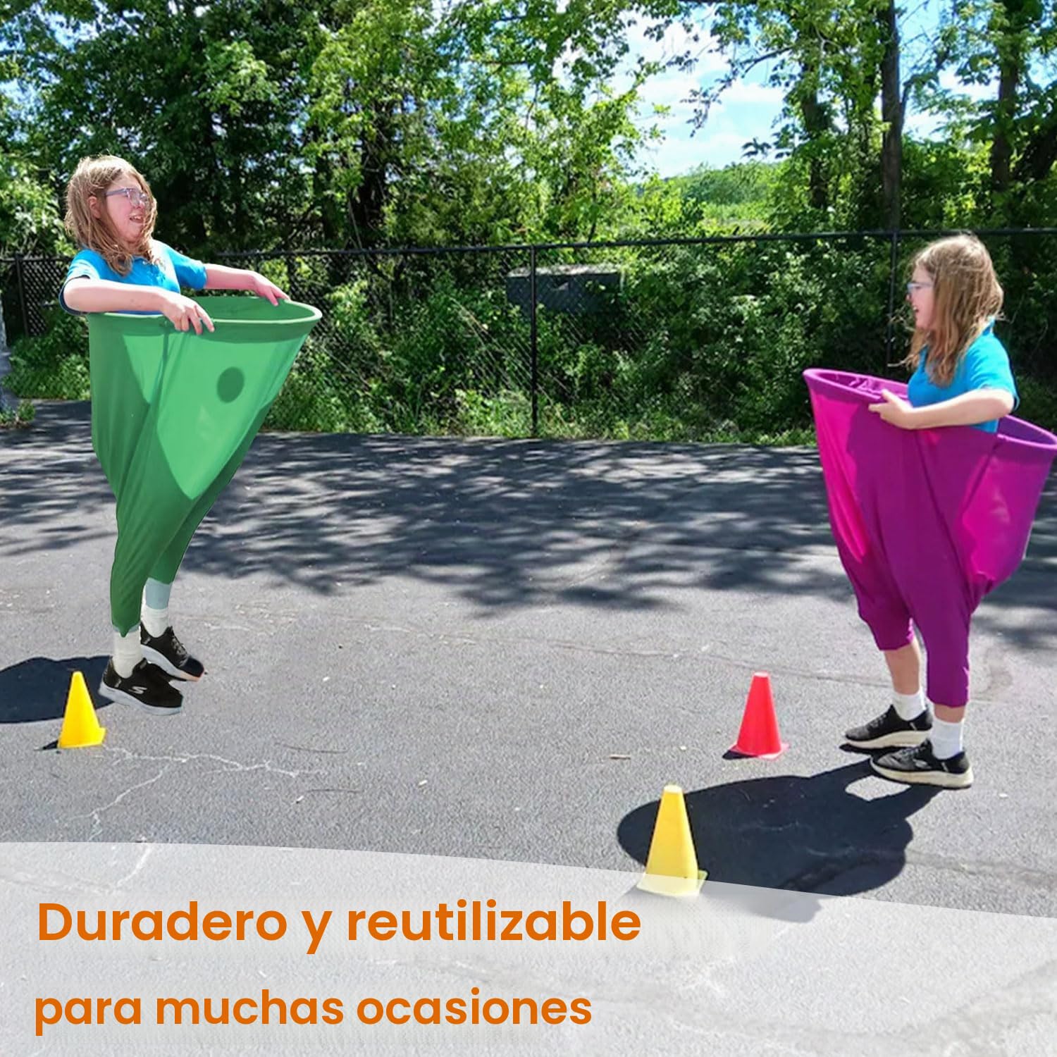 Juego de 2 piezas para la abuela, juego al aire libre con 4 bolas de saltar y 1 bomba de globos, pantalones jumbo, adecuados para juegos al aire libre, entrenamiento grupal, juegos de jardín para