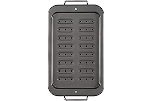 Goodcook 7 x 11 Nonstick Carbon Steel Small Broiler Pan with Rack