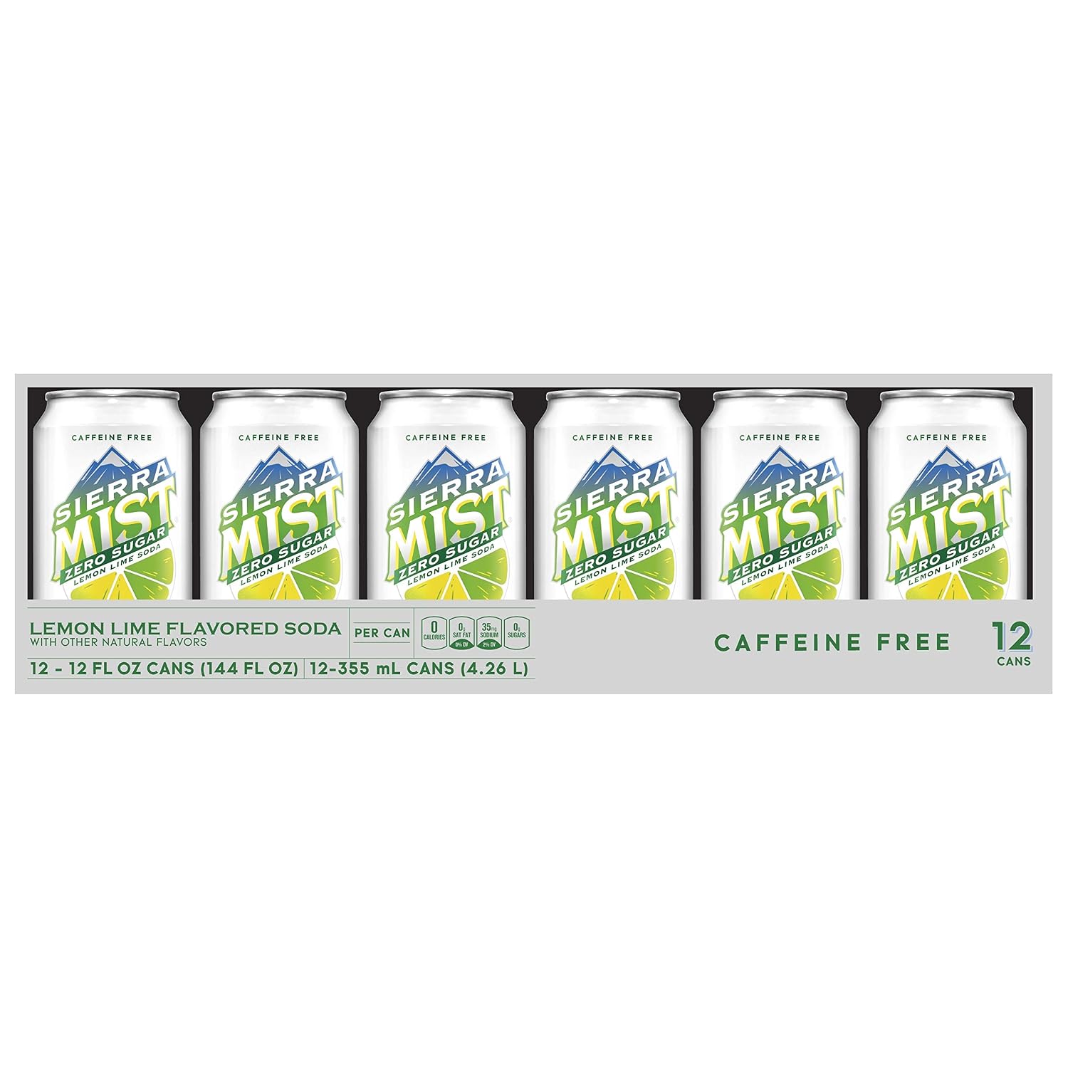 Diet Sierra Mist, Lemon Lime Soda, 12 Count (pack of 12)