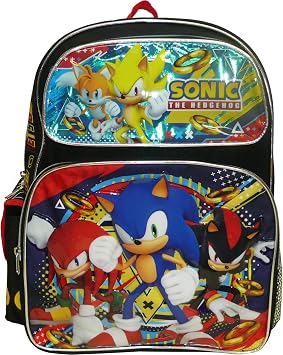 Ruz Sonic The Hedgehog 16-inch Large School Backpack