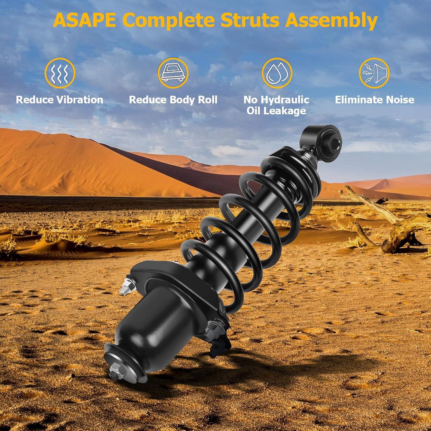 ASAPE Complete Struts Rear A Pair Fit for 2005 2006 2007 2008 2009 2010 for Scion tC 2.4L Quick-Strut Complete Strut Assembly Replace OE 172400L 172400R