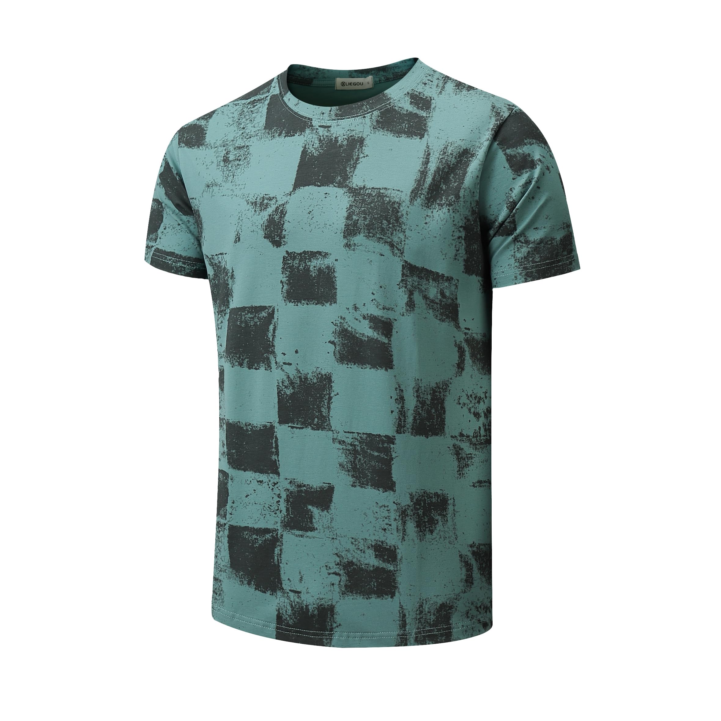 RONOMO Herren T-Shirt 95% Baumwolle 5% Spandex, Mikroelastik, Hautfreundlich